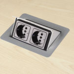 Einbausteckdose, aufklappbar